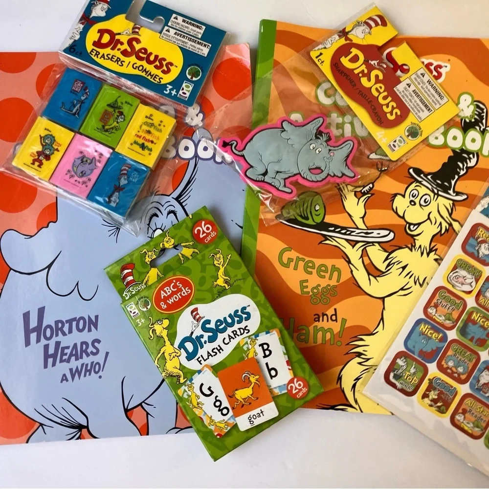 Dr. Seuss Coloring Books/Stickers and more….